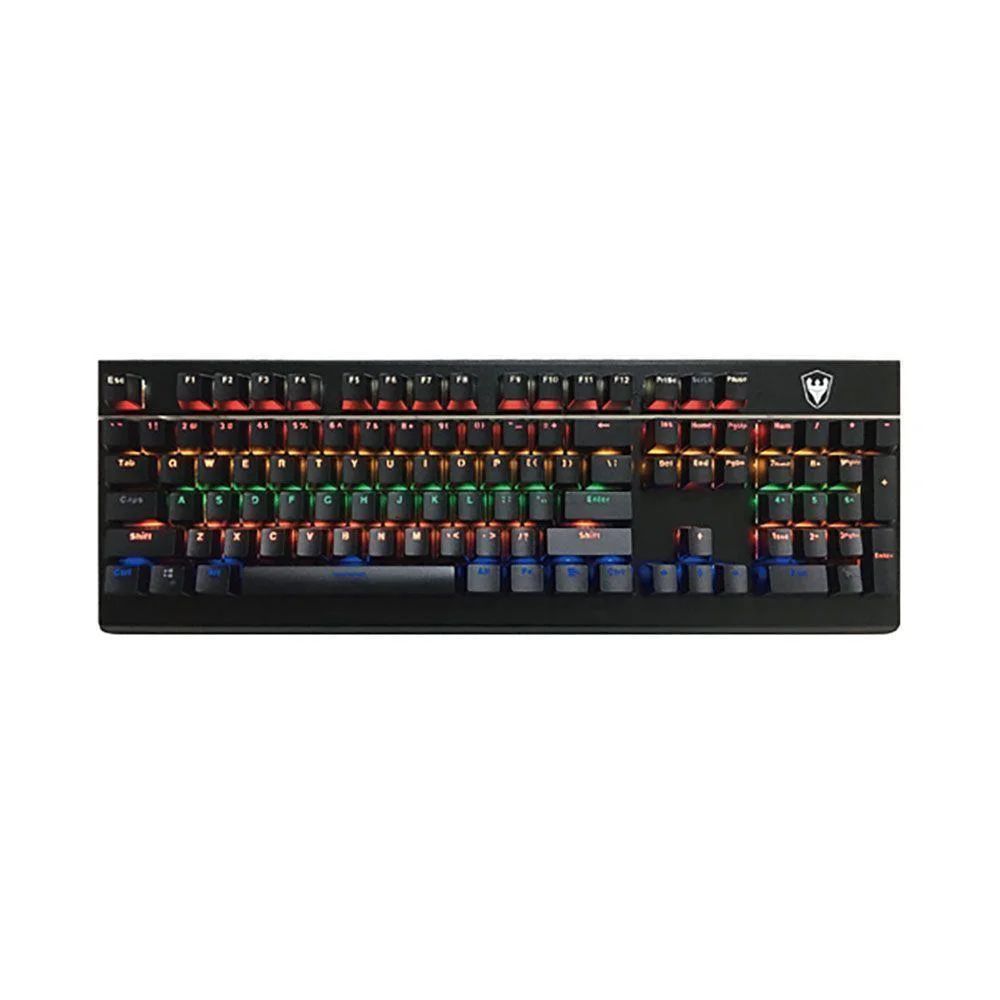 Teclado Gamer Mecânico Satellite K3 RGB Switch Blue 104 Teclas Preto