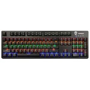 Teclado Gamer Mecânico Satellite K6 RGB Switch Blue 104 Teclas