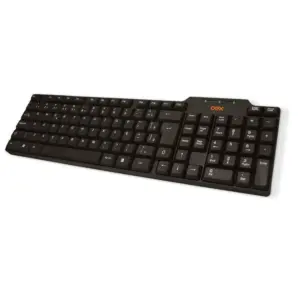 Teclado OEX Standard Com Fio USB ABNT2 105 Teclas Design Compacto Preto TC102