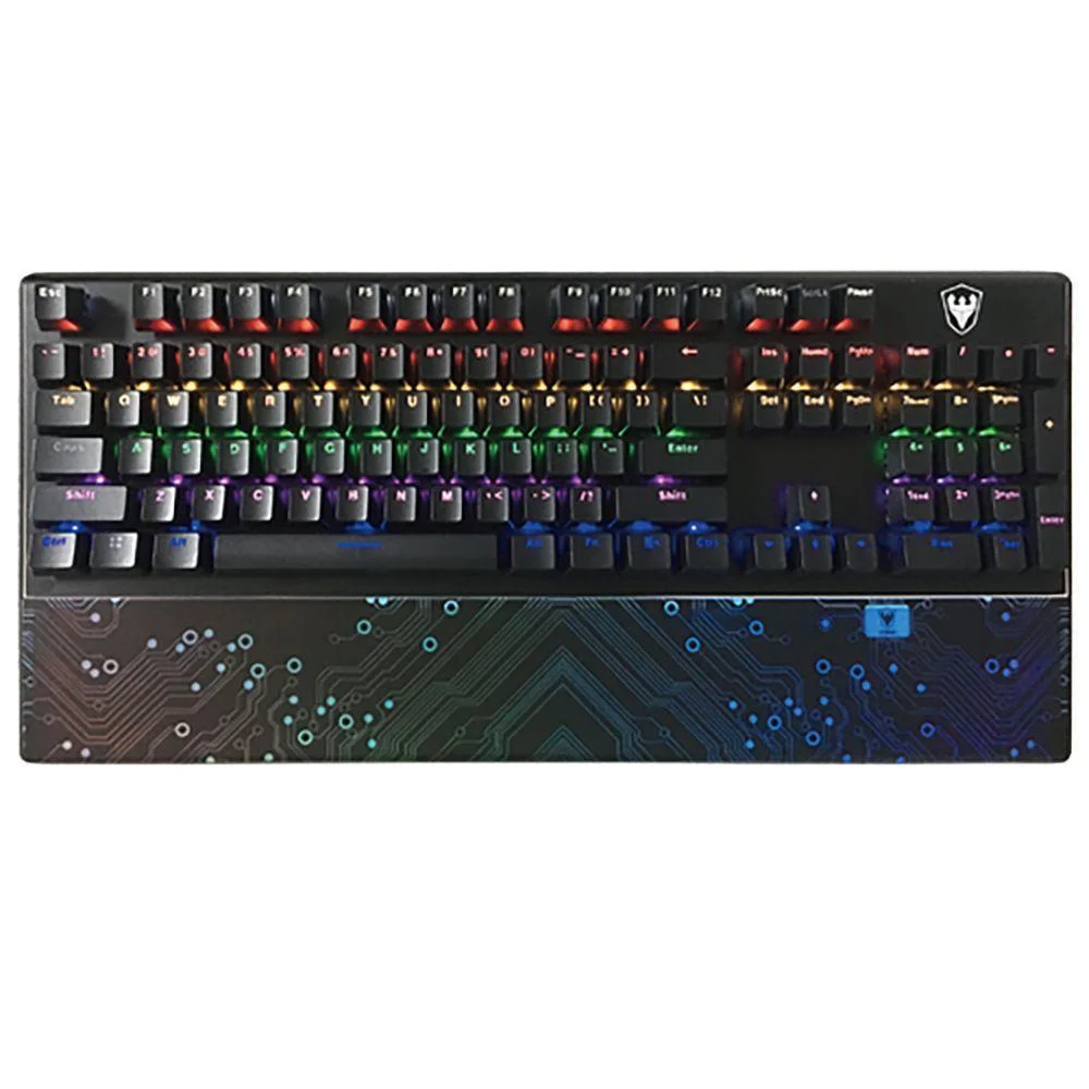 Teclado Gamer Óptico-Mecânico Satellite K4 RGB 104 Teclas Preto