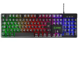 Teclado Gamer Semi-Mecânico Xzone GTS-01 RGB Anti-Ghosting ABNT2 Preto Teclado Gamer Semi-Mecânico Xzone GTS-01 RGB Anti-Ghosting ABNT2 Preto