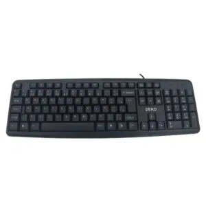 Teclado Deko Com Fio USB 2.0 Preto Teclado Deko Com Fio USB 2.0 Preto