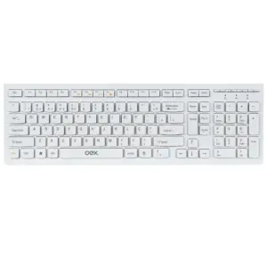 Teclado com Fio OEX Flat ABNT2 Branco TC300 Teclado com Fio OEX Flat ABNT2 Branco TC300