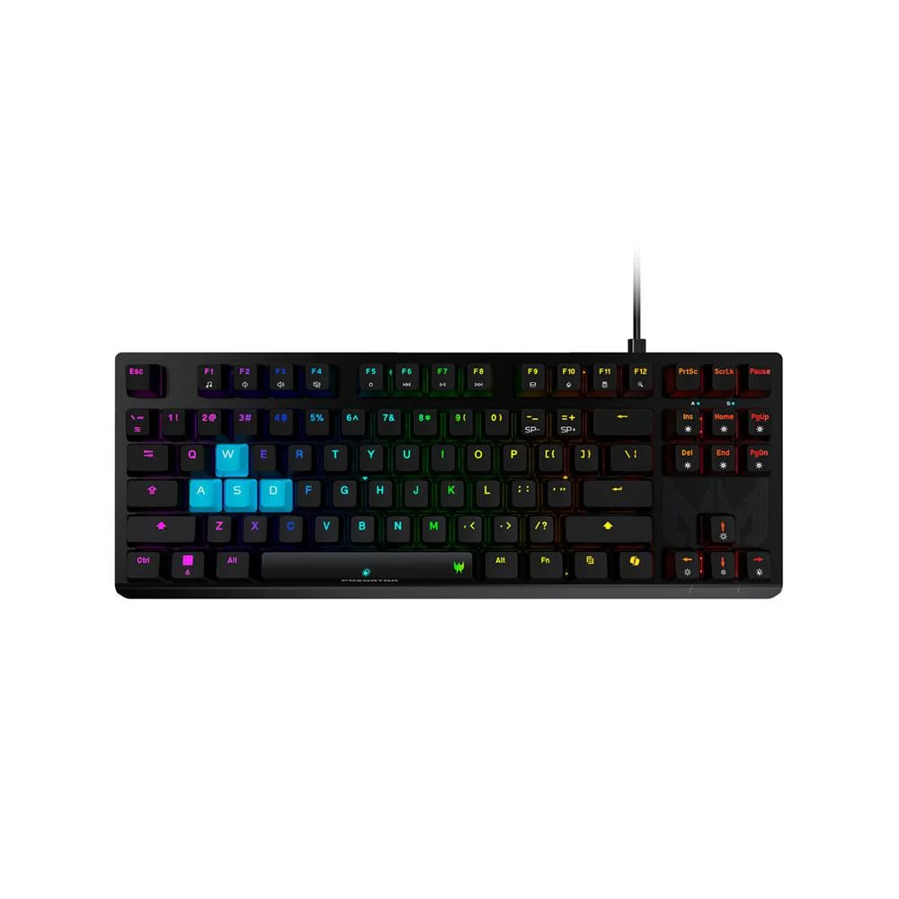 Teclado Gamer Mecânico Acer Predator Aethon Switch Blue Preto 510TKLPKW400