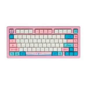 Teclado Gamer Mecânico Akko ACR Pro V3 Pro Switch Cream Yellow Rosa Teclado Gamer Mecânico Akko ACR Pro V3 Pro Switch Cream Yellow Rosa