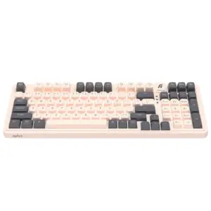 Teclado Gamer Mecânico Aplus Gasket Cetus 98 Iluminação Switch Red Jerzzy Bege AK300 Teclado Gamer Mecânico Aplus Gasket Cetus 98 Iluminação Switch Red Jerzzy Bege AK300