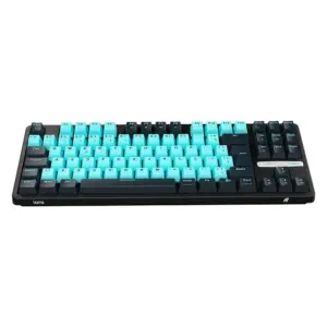 Teclado Gamer Mecânico Aplus Gasket Iara Obsedian Aqua 80% Iluminação Lateral Hotswap Switch Red Huano Preto AK400A Teclado Gamer Mecânico Aplus Gasket Iara Obsedian Aqua 80% Iluminação Lateral Hotswap Switch Red Huano Preto AK400A