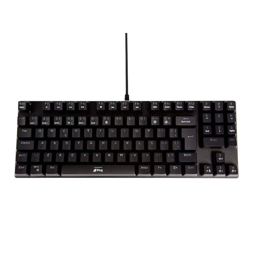 Teclado Gamer Mecânico Aplus Tech Barak Rainbow Switch Outemu Blue ABNT2 AP-KB-3995