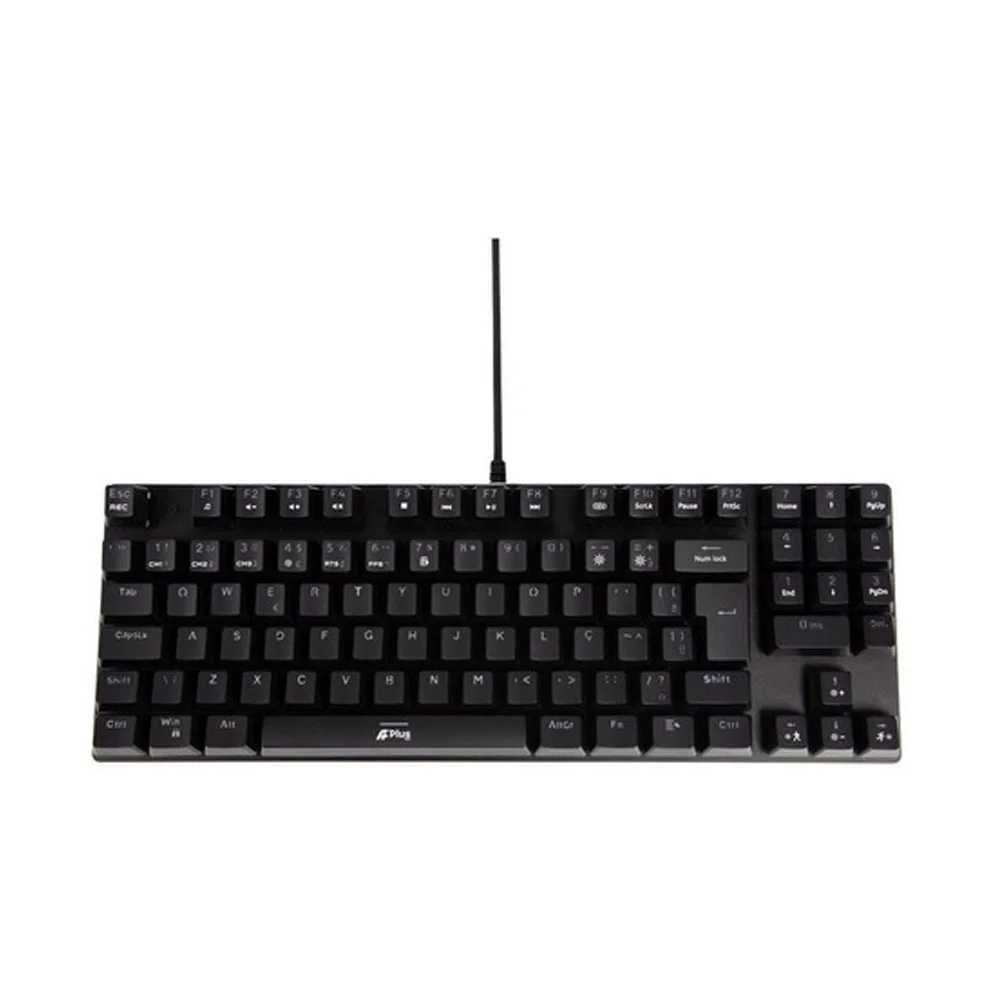 Teclado Gamer Mecânico Aplus Tech Barak Rainbow Switch Outemu Red ABNT2 AP-KB-3996