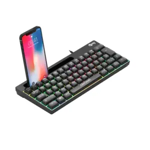 Teclado Gamer Membrana ELG Centauri Mini 67 Teclas RGB Anti-Ghosting ABNT2 Preto TGCT Teclado Gamer Membrana ELG Centauri Mini 67 Teclas RGB Anti-Ghosting ABNT2 Preto TGCT