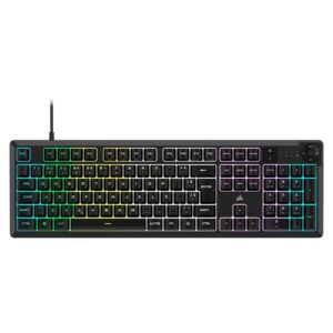 Teclado Gamer Membrana Corsair K55 Core iCUE RGB Preto CH-9226C65-BR Teclado Gamer Membrana Corsair K55 Core iCUE RGB Preto CH-9226C65-BR