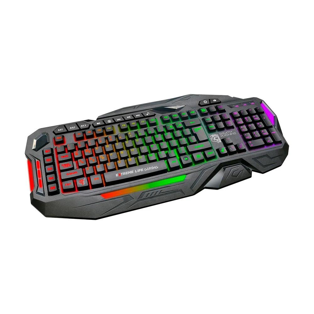 Teclado Gamer Membrana ELG TGDM LED RGB Chroma 120 Teclas Anti-Ghosting ABNT2