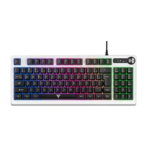 Teclado Gamer Membrana Force One Spectre RGB Branco FR.TC.SP.01 Teclado Gamer Membrana Force One Spectre RGB Branco FR.TC.SP.01