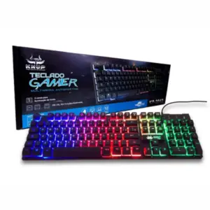 Teclado Gamer Knup 3 Cores de Iluminação Anti-Ghosting ABNT2 KP-2043/A Teclado Gamer Knup 3 Cores de Iluminação Anti-Ghosting ABNT2 KP-2043/A