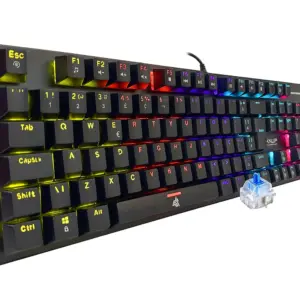 Teclado Gamer Mecânico Knup LED RGB Switch Blue Teclado Gamer Mecânico Knup LED RGB Switch Blue