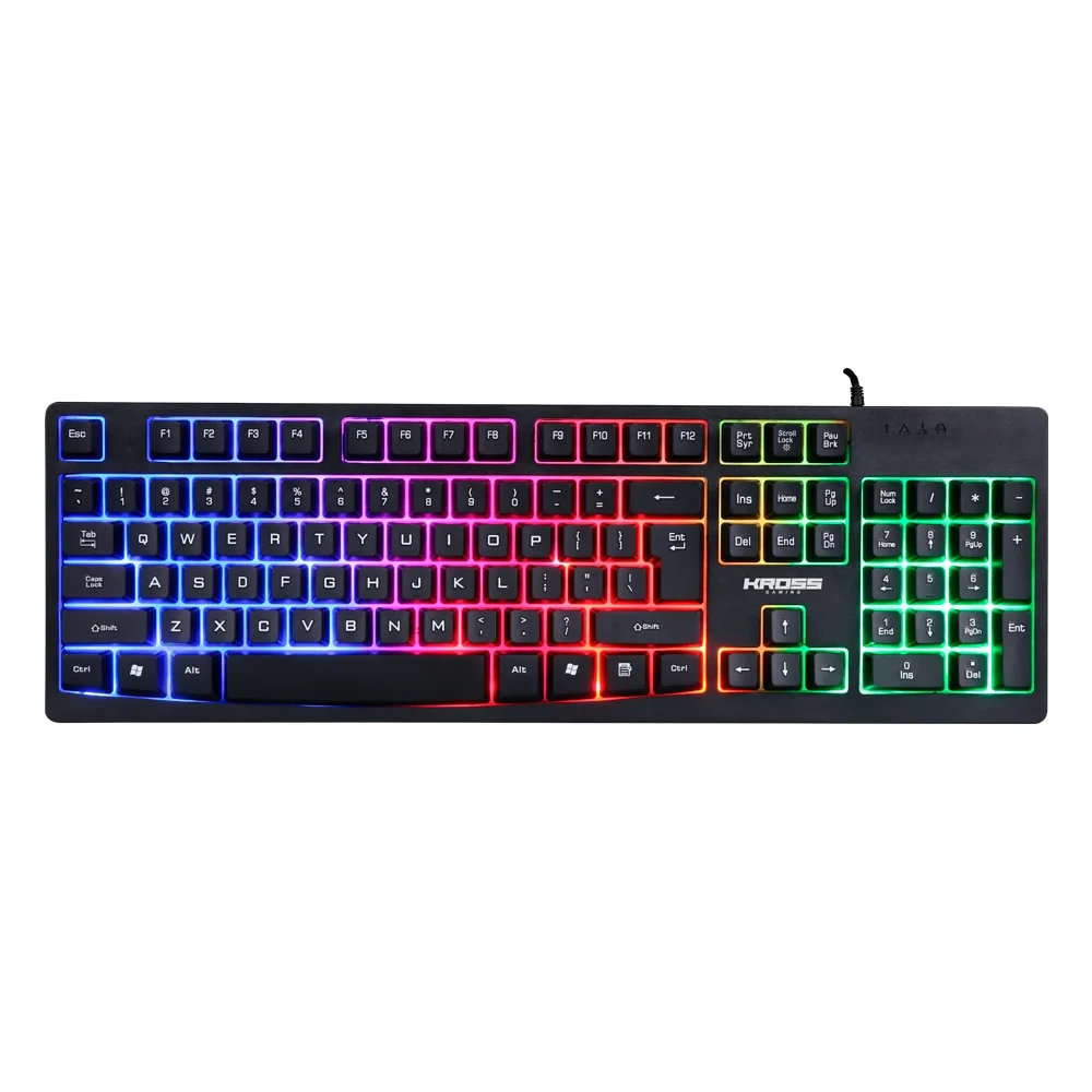 Teclado Gamer Kross Elegance Njord LED Colorido Anti-Ghosting ABNT2 KE-KG105
