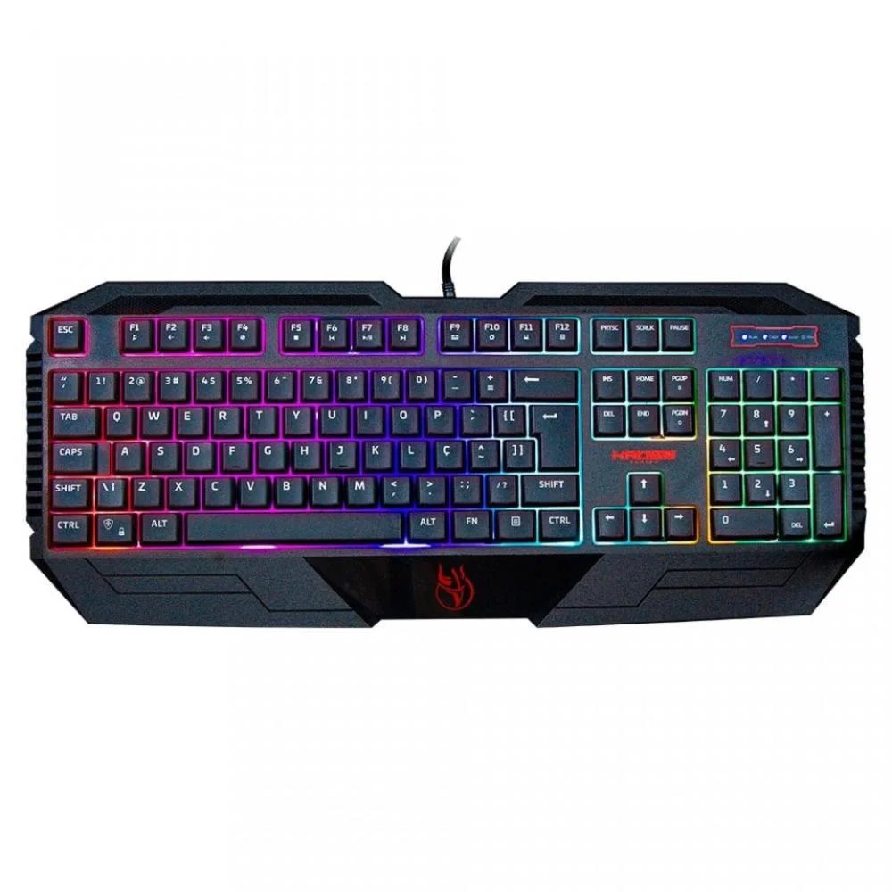 Teclado Gamer Kross Lightning LED Preto KE-KG100