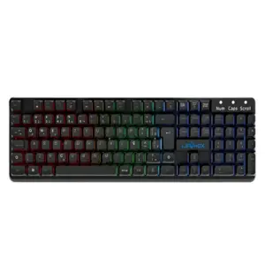 Teclado Gamer Lehmox RGB Teclas Flutuantes ABNT Preto LEY-2087 Teclado Gamer Lehmox RGB Teclas Flutuantes ABNT Preto LEY-2087