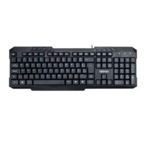 Teclado Gamer Membrana Letron Player Multimídia Ergonômico Preto Teclado Gamer Membrana Letron Player Multimídia Ergonômico Preto