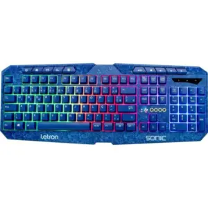 Teclado Gamer Letron Sonic LED Azul Teclado Gamer Letron Sonic LED Azul