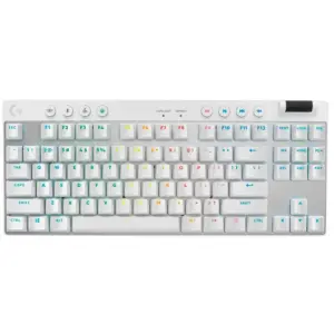 Teclado Gamer Mecânico Logitech G Pro X TKL Lightspeed RGB Switch Tactile Layout US Branco Teclado Gamer Mecânico Logitech G Pro X TKL Lightspeed RGB Switch Tactile Layout US Branco