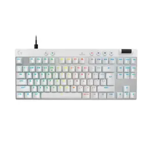 Teclado Gamer Magnético Logitech G Pro X TKL RAPID Switches Analógicos Rapid Trigger Layout US Branco 920-013132 Teclado Gamer Magnético Logitech G Pro X TKL RAPID Switches Analógicos Rapid Trigger Layout US Branco 920-013132
