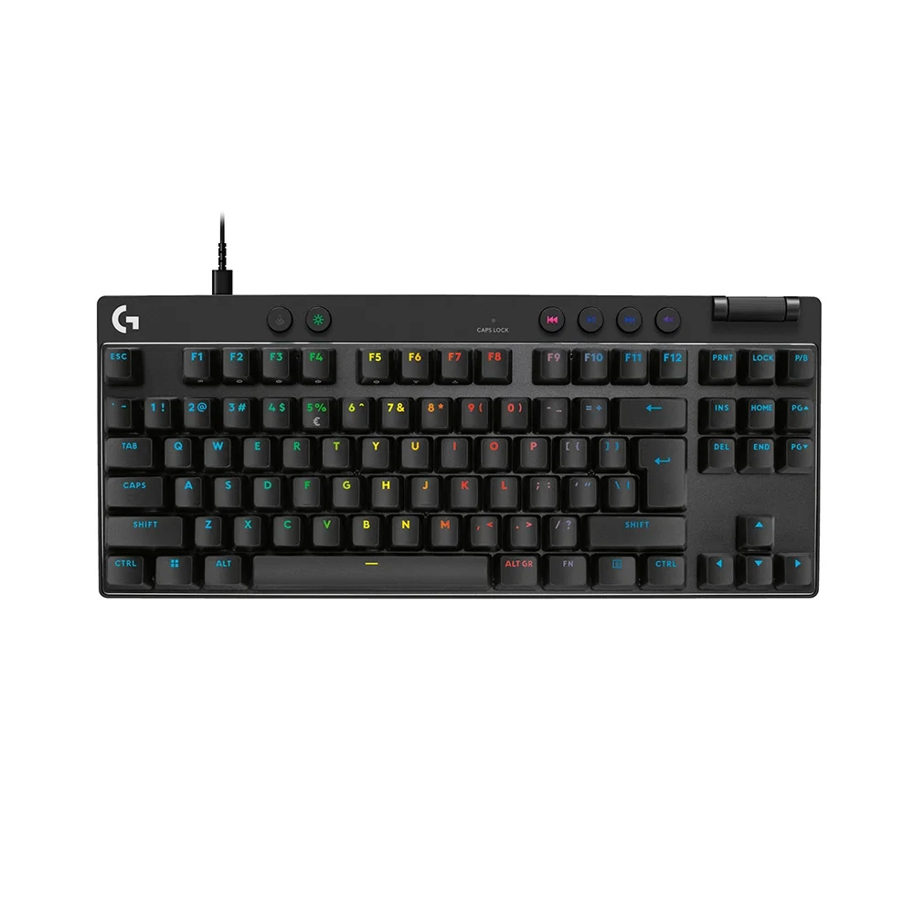 Teclado Gamer Magnético Logitech G Pro X TKL RAPID Switches Analógicos Rapid Trigger Layout US Preto 920-013131