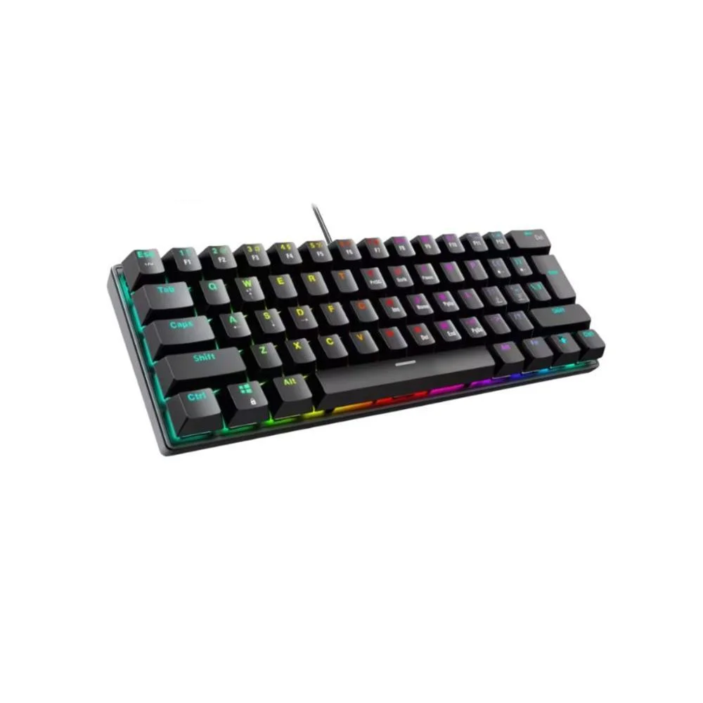 Teclado Gamer Mecânico T-Wolf T61 60% RGB