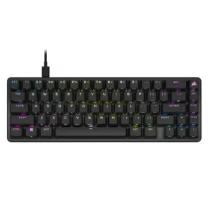 Teclado Gamer Mecânico Corsair K65 Pro Mini RGB Switch OPX Layout US Preto CH-91A401A-NA Teclado Gamer Mecânico Corsair K65 Pro Mini RGB Switch OPX Layout US Preto CH-91A401A-NA