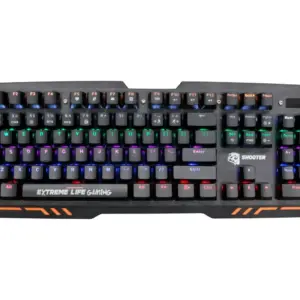 Teclado Gamer Mecânico ELG 104 Teclas Iluminação LED 7 Cores TGMS Teclado Gamer Mecânico ELG 104 Teclas Iluminação LED 7 Cores TGMS