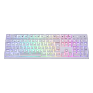 Teclado Gamer Mecânico Fallen Pantera Full-Size Switch Blue Branco Teclado Gamer Mecânico Fallen Pantera Full-Size Switch Blue Branco