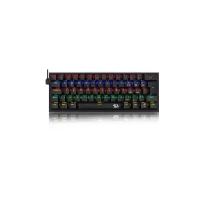 Teclado Gamer Mecânico Redragon Fizz Preto ABNT2 K617-R-B Teclado Gamer Mecânico Redragon Fizz Preto ABNT2 K617-R-B