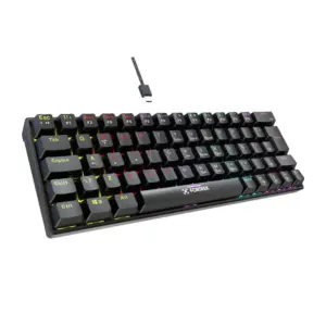 Teclado Gamer Mecânico Fortrek Gravity 65 Compact Preto Teclado Gamer Mecânico Fortrek Gravity 65 Compact Preto