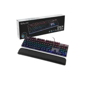 Teclado Gamer Mecânico Galax Stealthy Series STL-03 RGB Switch Blue 104 Teclas Metal KGS0314T1MR1BBK0 Teclado Gamer Mecânico Galax Stealthy Series STL-03 RGB Switch Blue 104 Teclas Metal KGS0314T1MR1BBK0