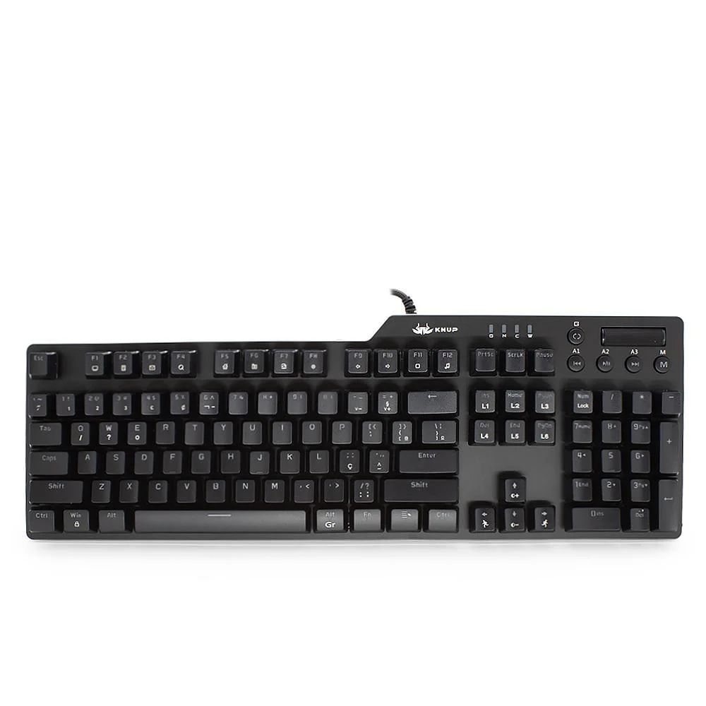 Teclado Gamer Mecânico Knup LED Rainbow KP-TM004