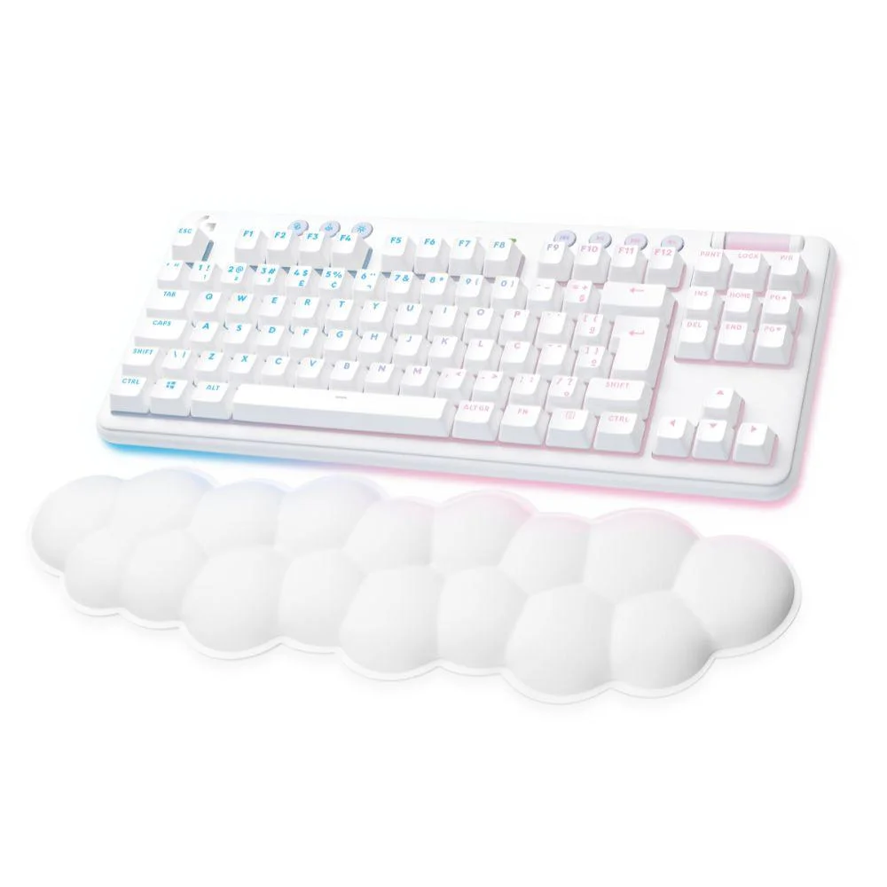 Teclado Gamer Mecânico Logitech G715 Sem Fio RGB Switch Tactile Branco