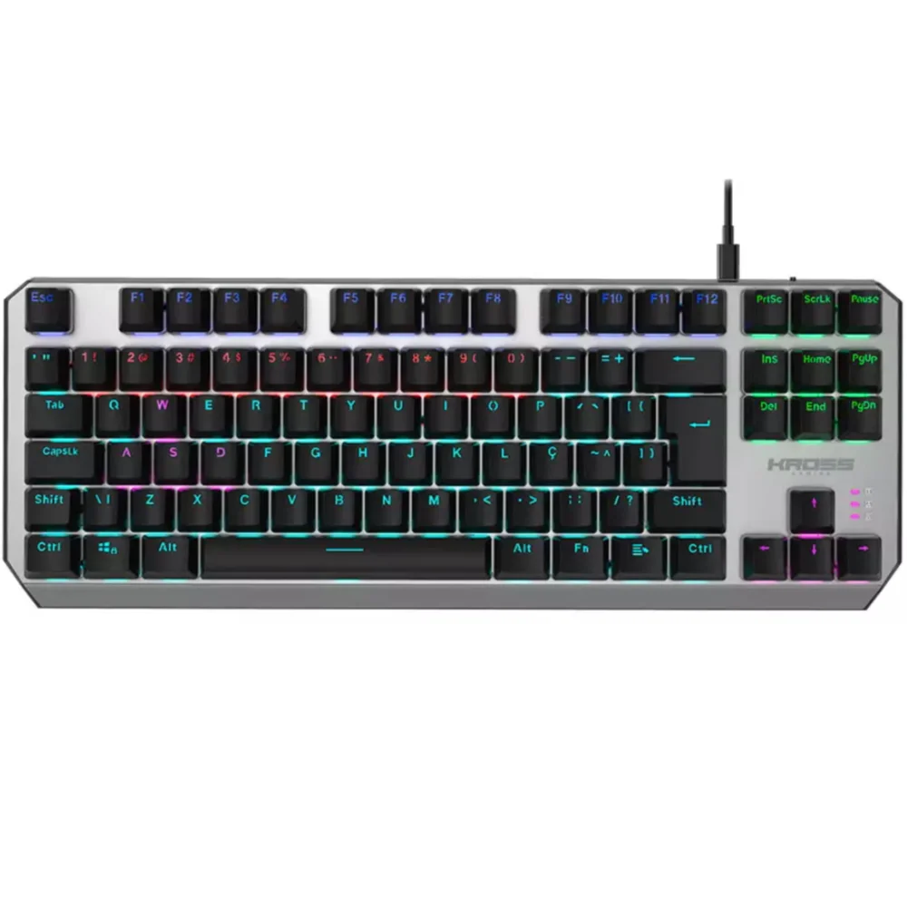 Teclado Gamer Mecânico Kross Randgrid Rainbow Switch Blue