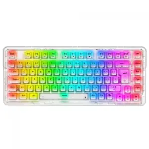 Teclado Gamer Mecânico Redragon Elf Pro RGB Sem Fio Bluetooth Switch Crystal Transparente K649CT-RGB-PRO Teclado Gamer Mecânico Redragon Elf Pro RGB Sem Fio Bluetooth Switch Crystal Transparente K649CT-RGB-PRO