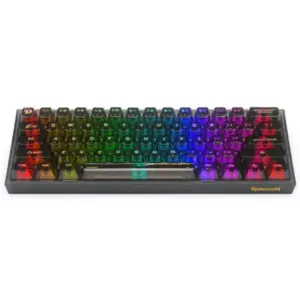Teclado Gamer Mecânico Redragon Fizz Clear RGB Preto K617CTB-RGB Teclado Gamer Mecânico Redragon Fizz Clear RGB Preto K617CTB-RGB
