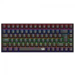 Teclado Gamer Mecânico Redragon Phantom 75% Rainbow Switch Brown ABNT2 Preto K629-KB (PT-BROWN)