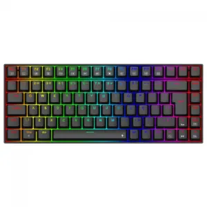 Teclado Gamer Mecânico Redragon Phantom 75% RGB Switch Brown ABNT2 Preto K629-RGB (PT-BROWN)
