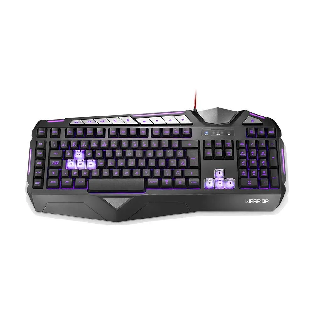 Teclado Gamer Multi Warrior Morani LED Anti-Ghosting Teclas Macro Grafite ABNT2 TC209