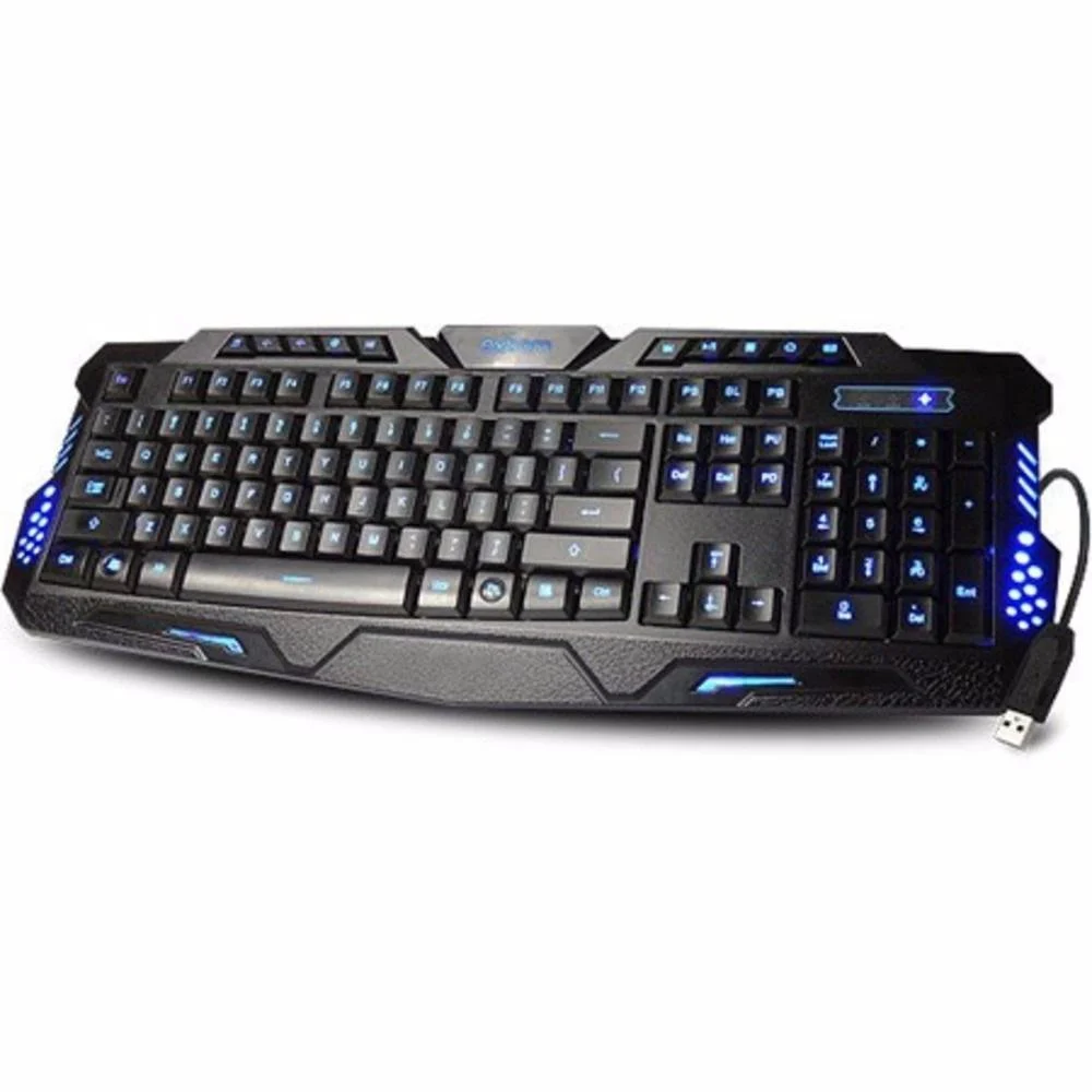 Teclado Gamer Multimídia Exbom Luminoso BK-G35
