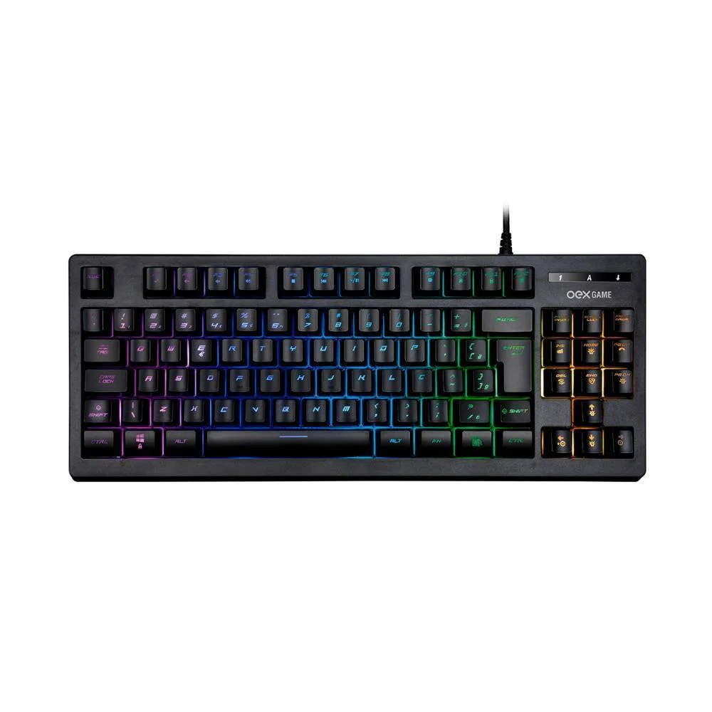 Teclado Gamer OEX Game Cobby LED ABNT2 TC206