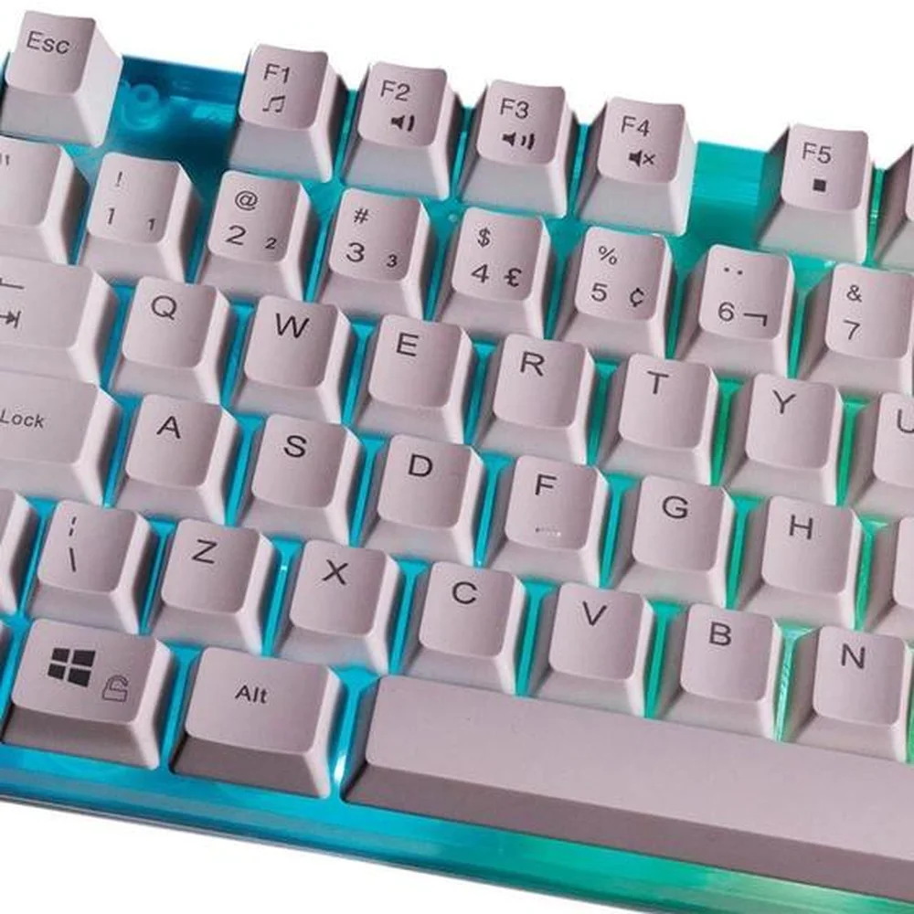 Teclado Gamer OEX Game Prismatic LED Branco TC205