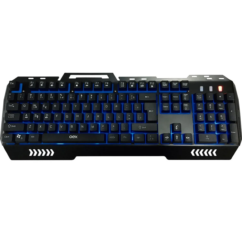 Teclado Gamer OEX Fusion Anti-Ghosting LED ABNT2 TC204