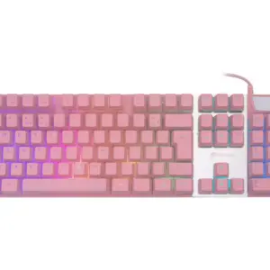 Teclado Gamer Semi-Mecânico OEX Prismatic LED Multicolor Rosa TC205 Teclado Gamer Semi-Mecânico OEX Prismatic LED Multicolor Rosa TC205