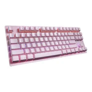 Teclado Gamer Mecânico OEX Wolf Switch Pink Teclado Gamer Mecânico OEX Wolf Switch Pink