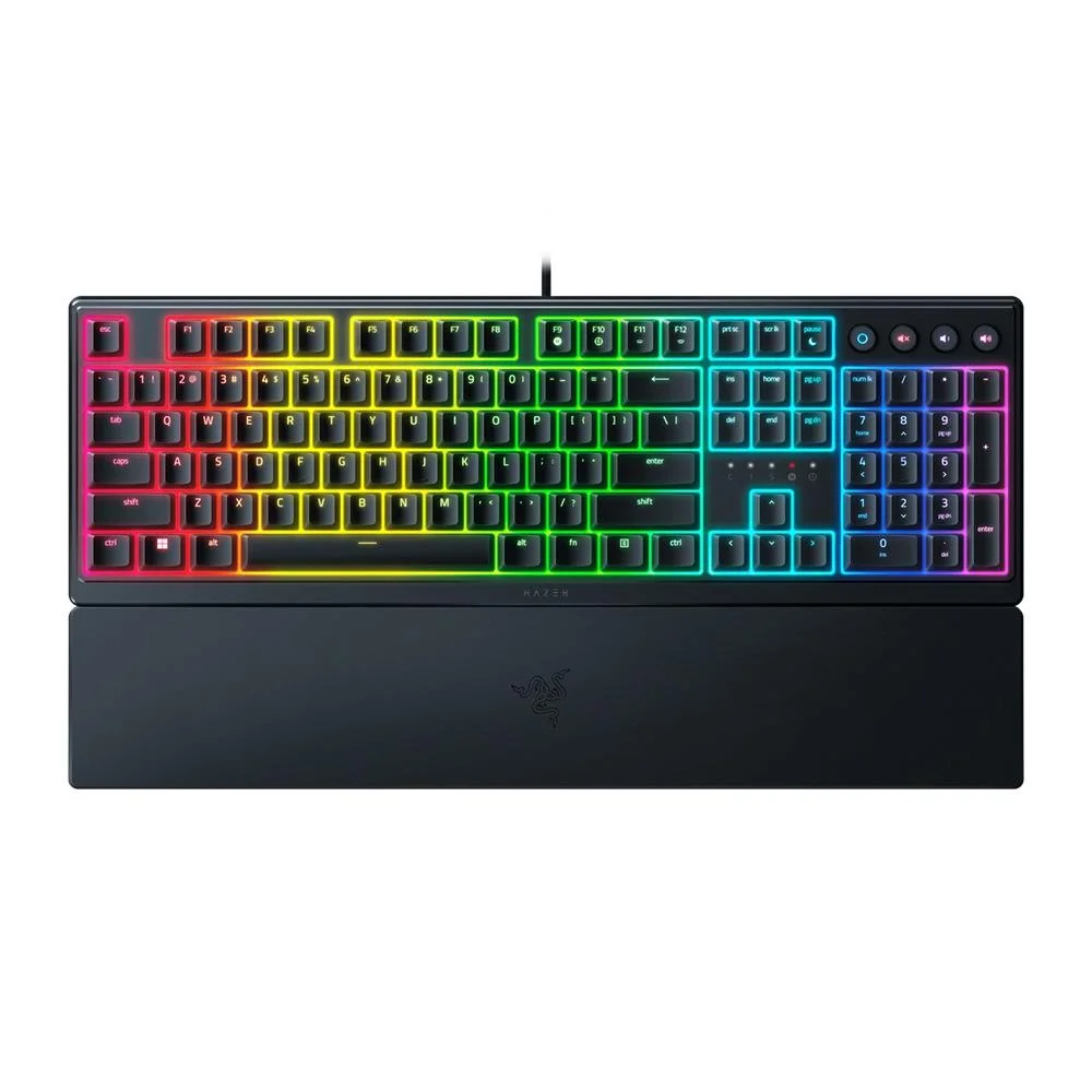 Teclado Gamer Óptico Razer Deathstalker V2 Chroma RGB Low-Profile Switch Red Preto RZ0304500200R3U