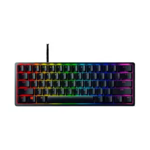 Teclado Gamer Óptico Razer Huntsman Mini 60% Chroma RGB Switch Roxo Preto RZ0303390500 Teclado Gamer Óptico Razer Huntsman Mini 60% Chroma RGB Switch Roxo Preto RZ0303390500